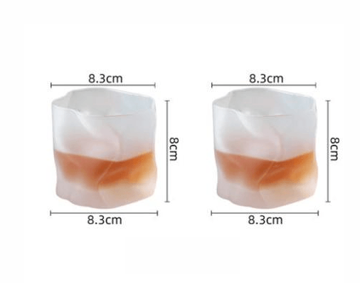 Transform Texture Whiskey Glass Duo 2-Piece Matte WhiteSmoke