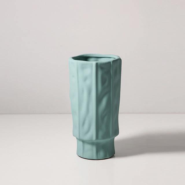 Alyx Textured Ceramic Vessels Sky 19x7.5cm