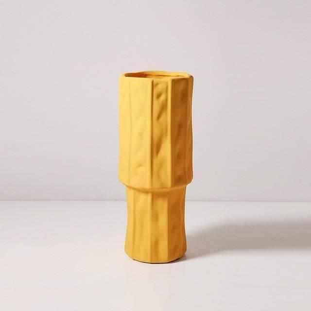 Alyx Textured Ceramic Vessels Yellow 25x9cm