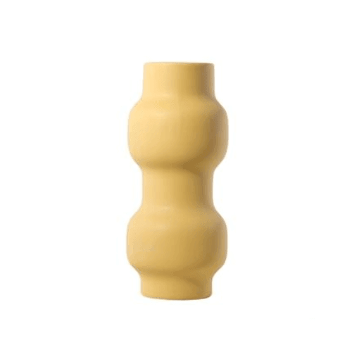 Franz Palette Clay Blossom Vase Gold