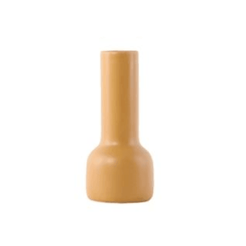 Franz Palette Clay Blossom Vase Goldenrod