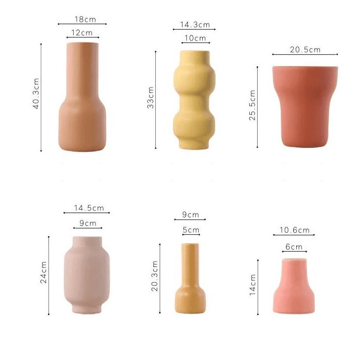 Franz Palette Clay Blossom Vase