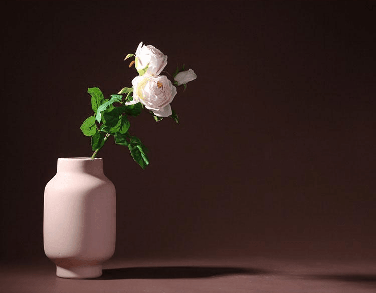 Franz Palette Clay Blossom Vase