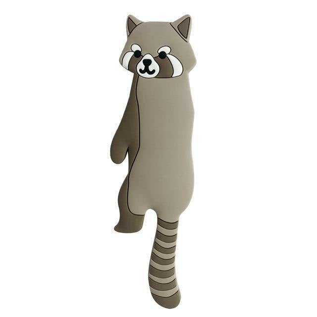 Adhesive Animal Hooks for Fridge and Wall Grey Raccoon