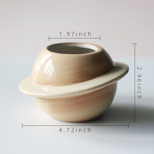 Cosmos World Ceramic Planter Wheat