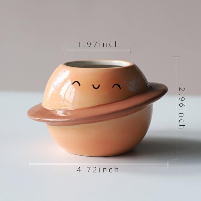 Cosmos World Ceramic Planter