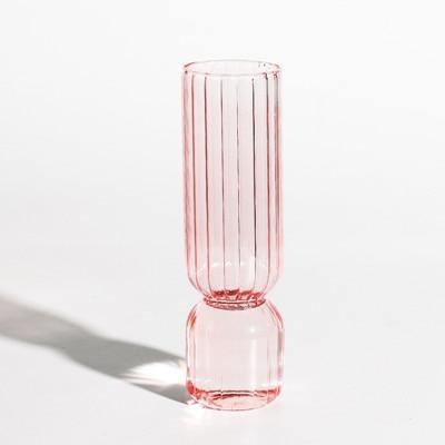 Inverted Colorful Glass Vase MistyRose