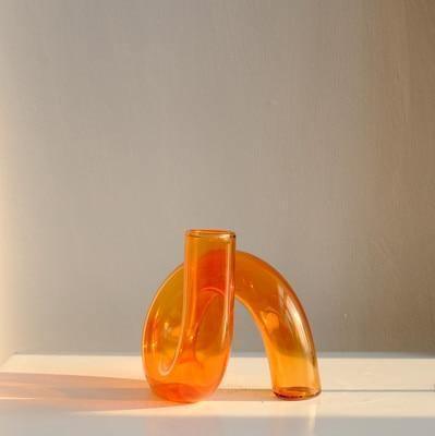 Artful Loop Hydroponic Vessel Orange
