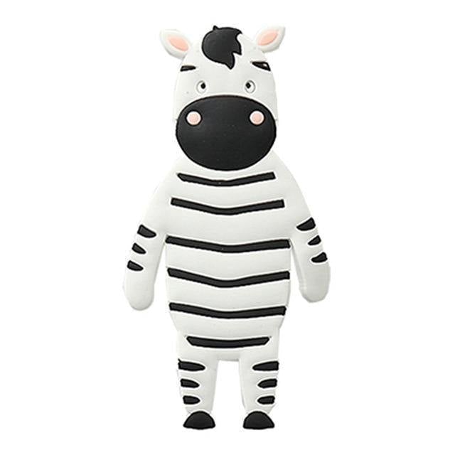 Adhesive Animal Hooks for Fridge and Wall Zebra
