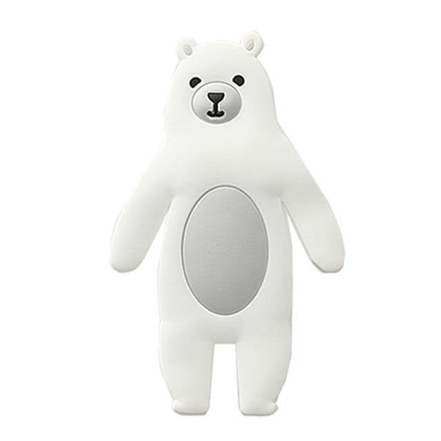 Adhesive Animal Hooks for Fridge and Wall Polar Bear