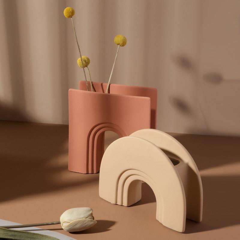 Triumph Arch Vases SlateGray
