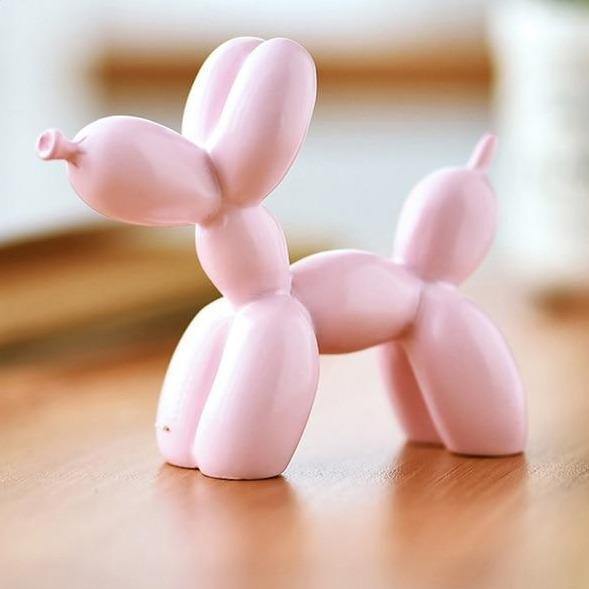 Puppy Balloon Animal Sculpture Pink