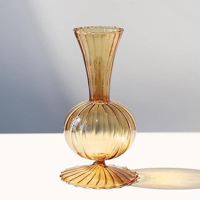 Retro Style Floral Vases Goldenrod