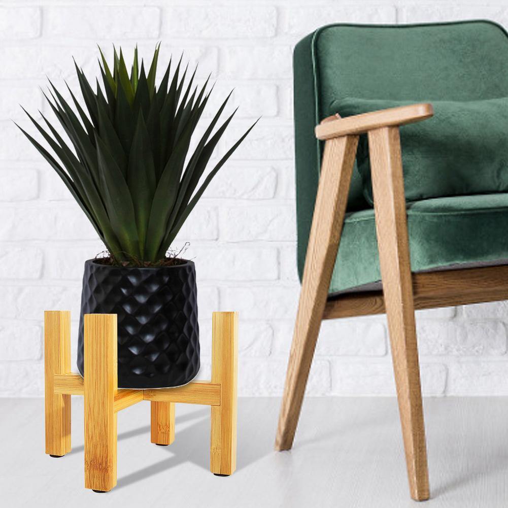 EcoHaven Bamboo Wood Plant Stand
