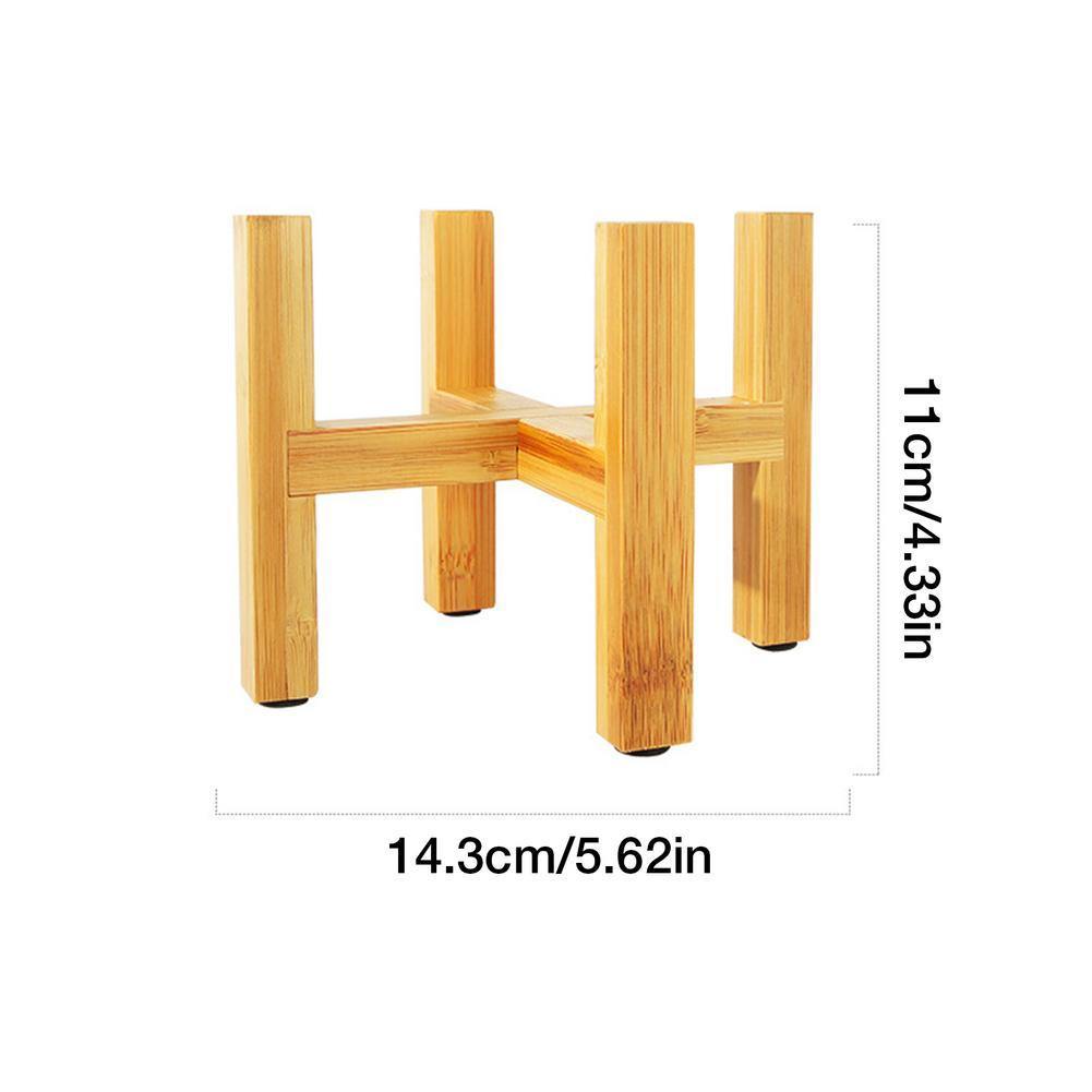 EcoHaven Bamboo Wood Plant Stand