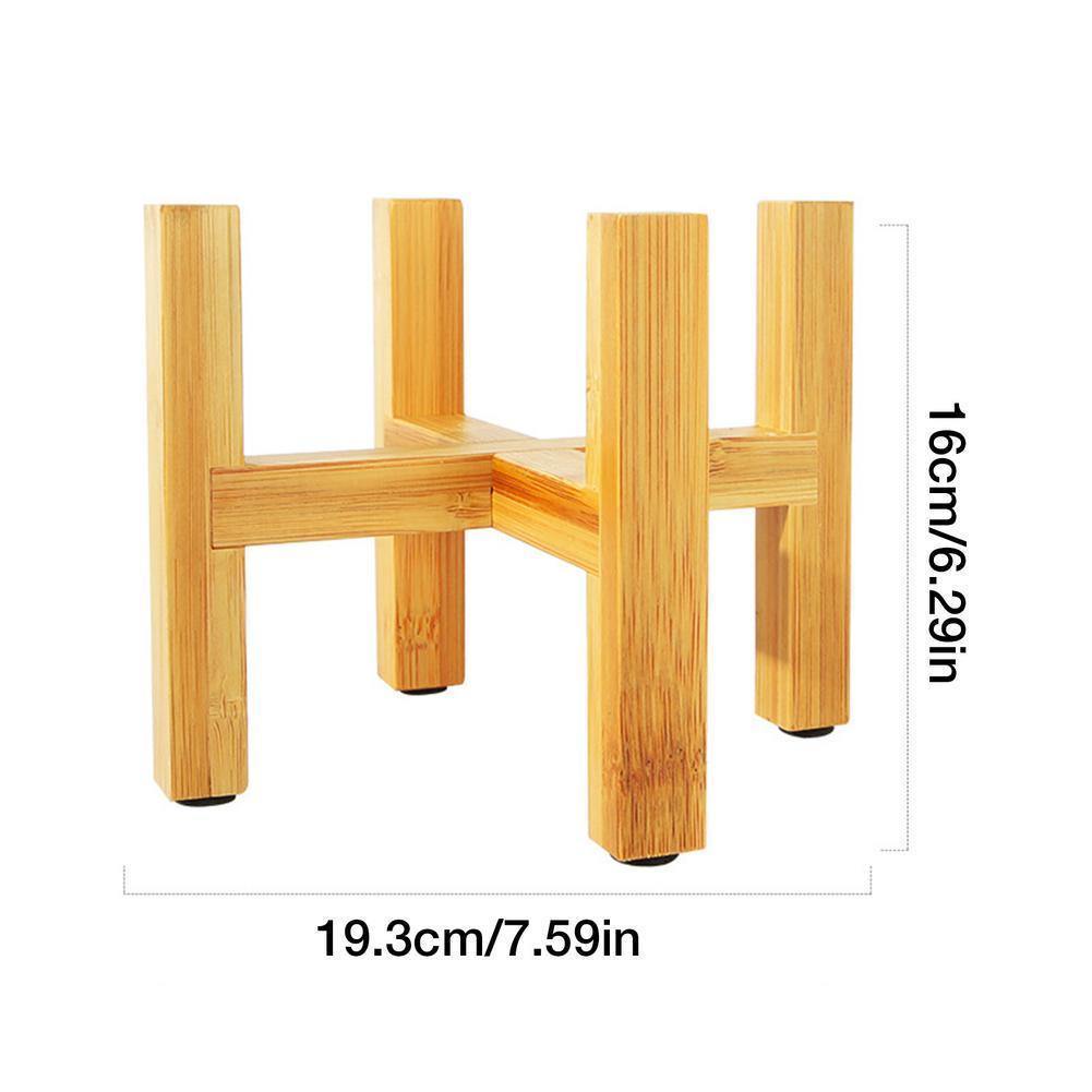 EcoHaven Bamboo Wood Plant Stand