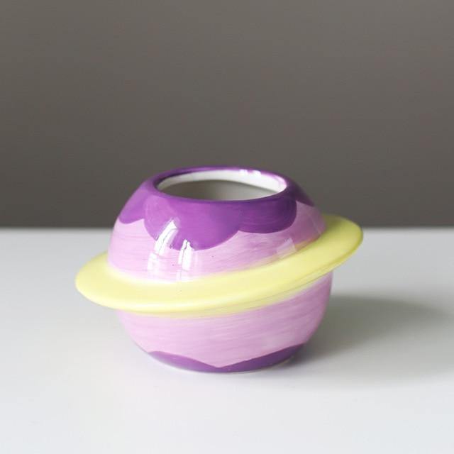Cosmos World Ceramic Planter Violet