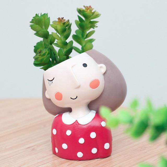 FloraMama Plant Pot Red Polka Dots