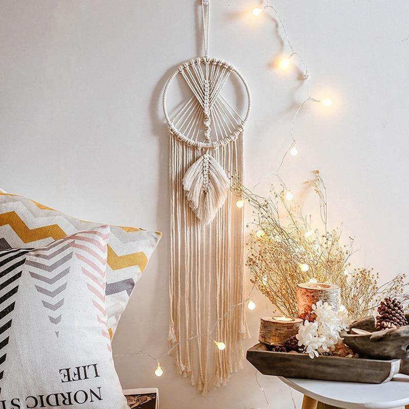 Celestial Dream Macrame Wall Hanging Dreamcatcher