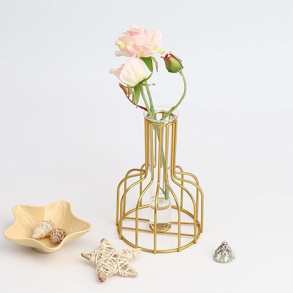 Vase with Test Tube and Iron Stand