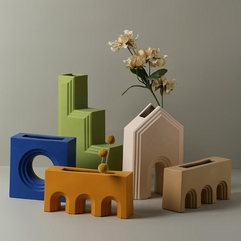 Dune Ceramic Accent Vase