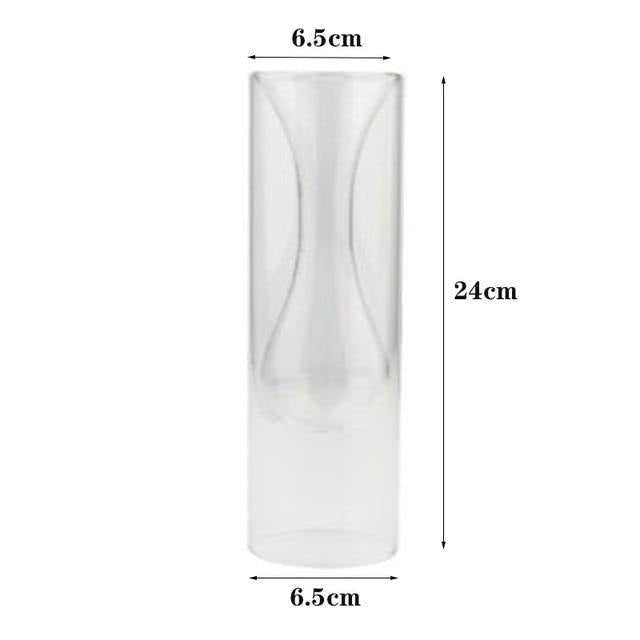 Elegant Glass Bubble Vases Drop Clear
