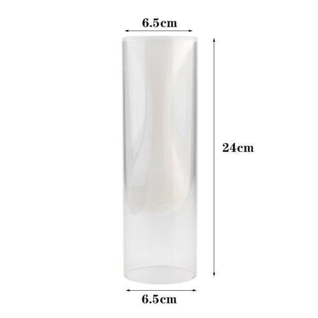 Elegant Glass Bubble Vases Drop White