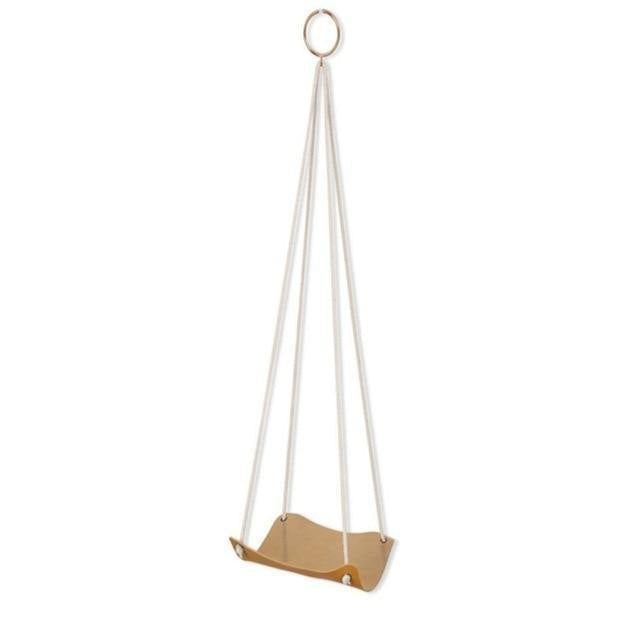 Plant Hanger made with Vegan Leather and Rope