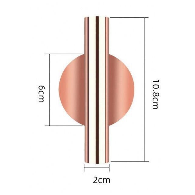 Sleek Metal Tube Vase