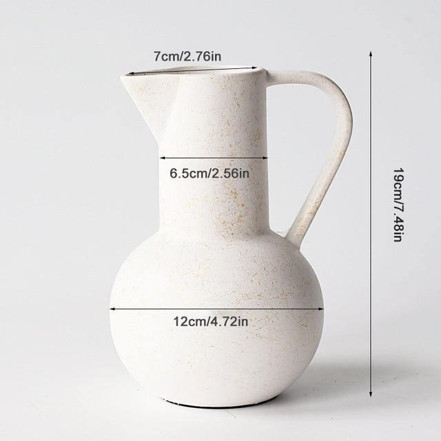 Allison Clay Pottery Vases White Pot Vase
