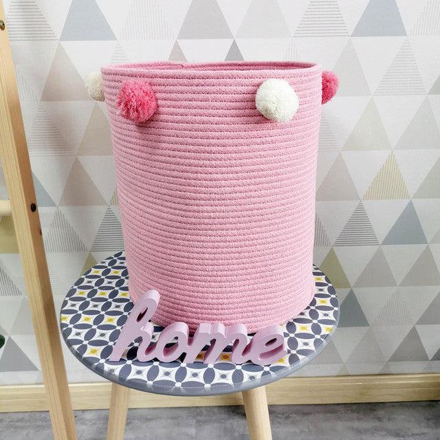 Cotton Rope Storage Basket Kid Toys Baskets