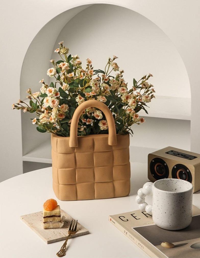 Woven Elegance Garden Vase