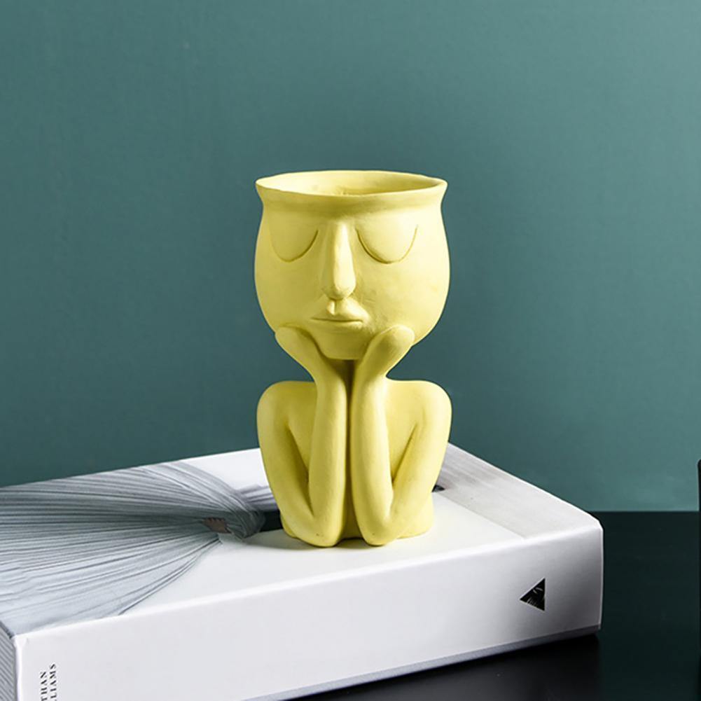 Gentle Grace Ceramic Planter Yellow