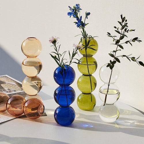 Bubble Bliss Vase Clear 3 Bubbles