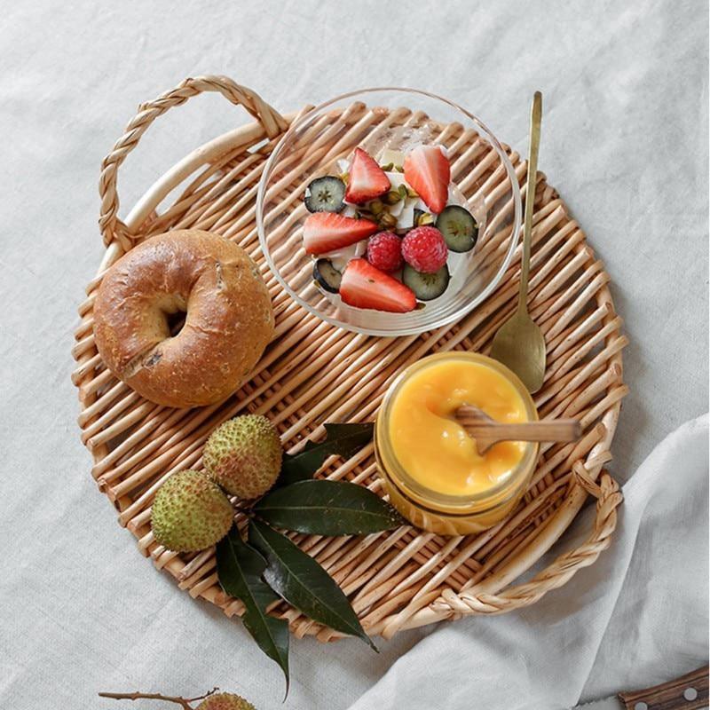 Rattan Woven Serving Tray