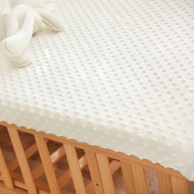 Minky Fitted Crib Sheet for Winter White