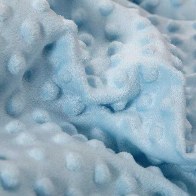 Minky Fitted Crib Sheet for Winter Light Blue