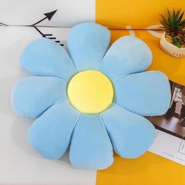 PetalPlush Cushion Pillow Blue