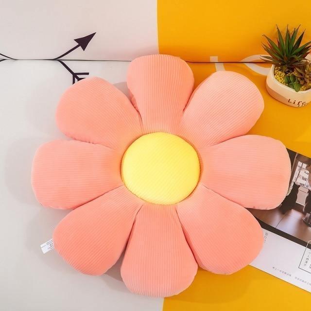 PetalPlush Cushion Pillow Salmon