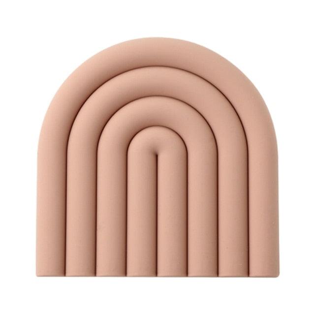 Colorful Silicone Coasters Bisque