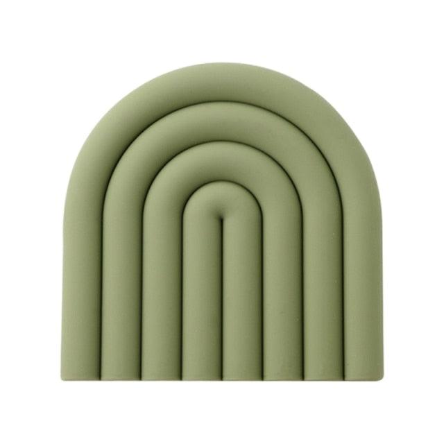 Colorful Silicone Coasters DarkSeaGreen
