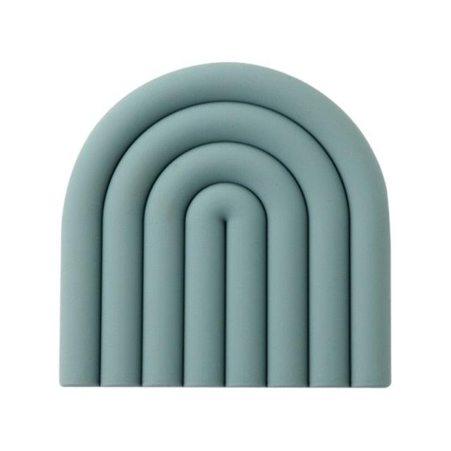 Colorful Silicone Coasters CadetBlue