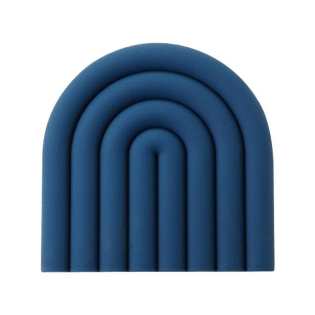 Colorful Silicone Coasters DarkBlue
