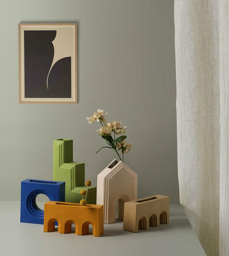 Dune Ceramic Accent Vase