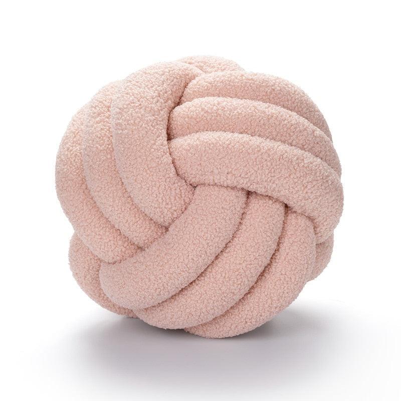 Triple Twist Cotton Fleece Cushion MistyRose