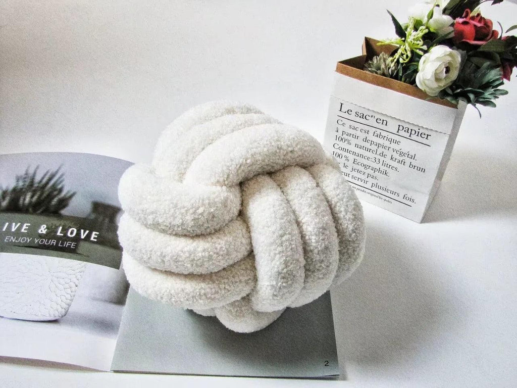 Triple Twist Cotton Fleece Cushion