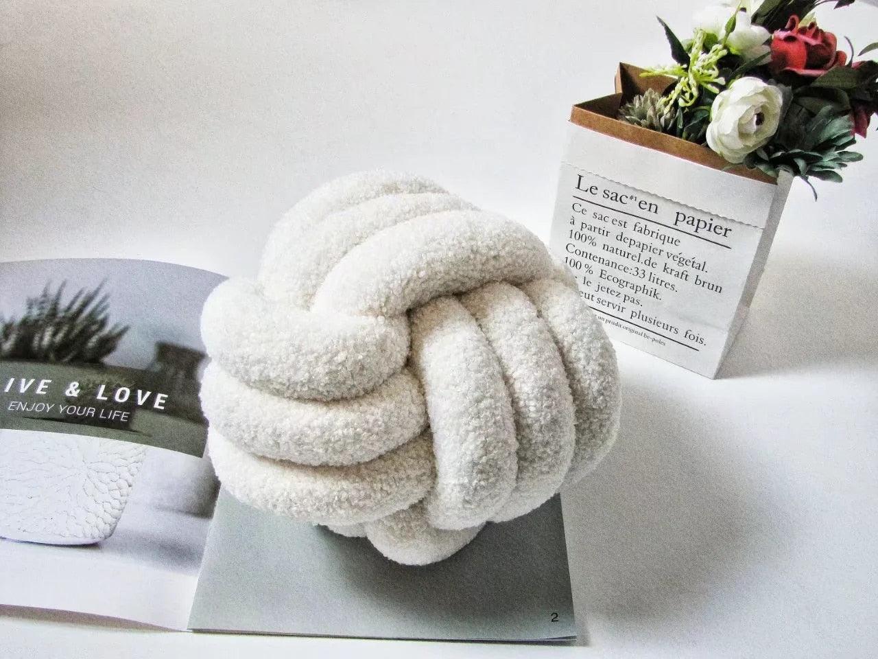 Triple Twist Cotton Fleece Cushion
