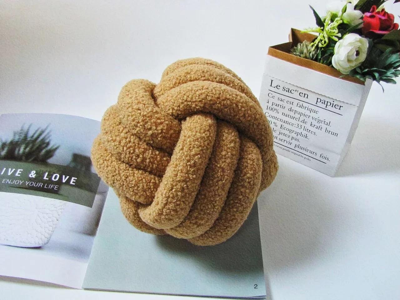 Triple Twist Cotton Fleece Cushion