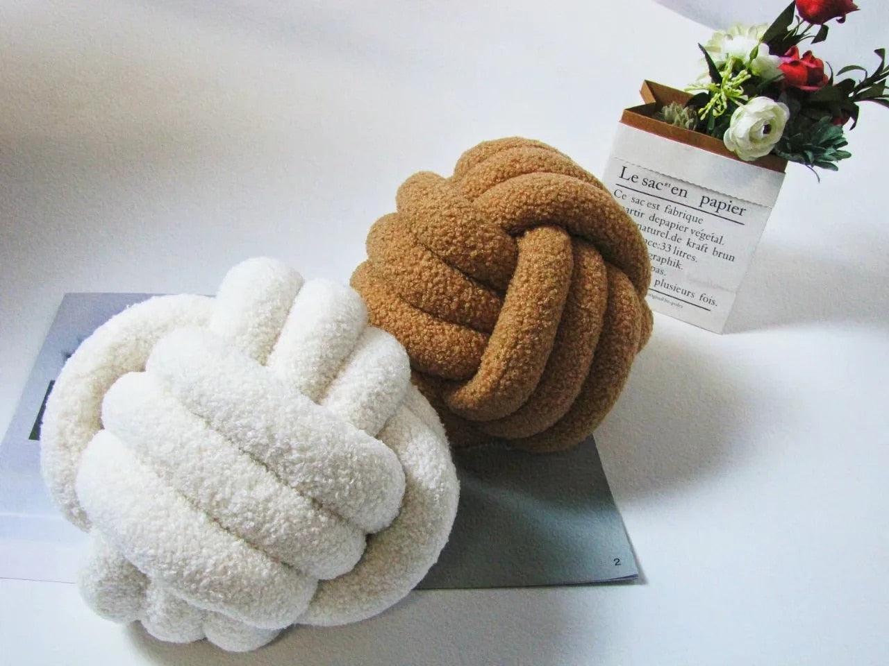 Triple Twist Cotton Fleece Cushion