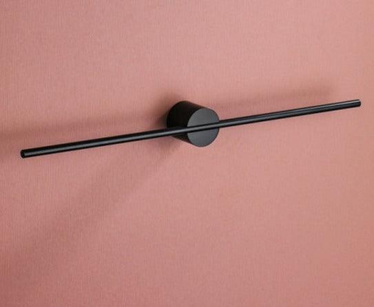 Sleek Contemporary Metal Towel Rack Large Black Black